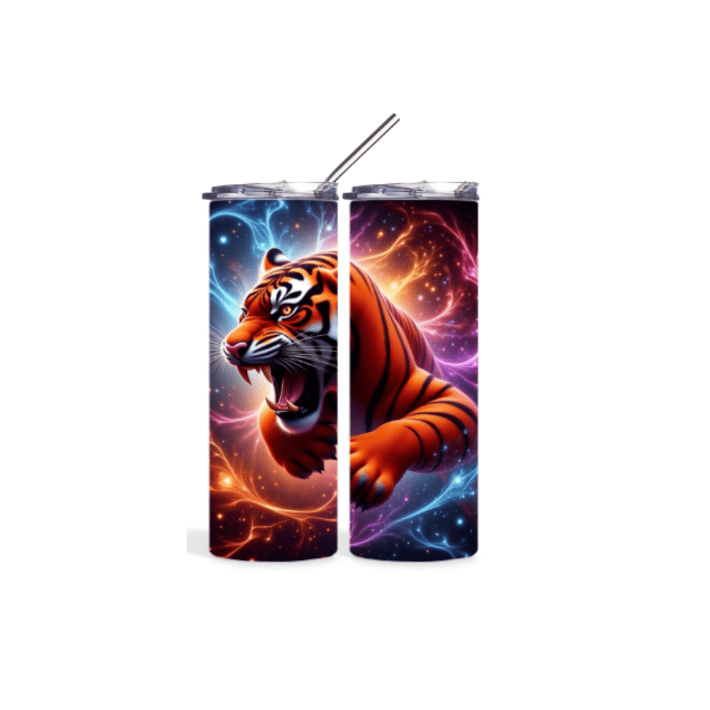 Gourde personnalisée 'Tigre furieux' : exprimez votre style audacieux avec ce design unique.