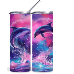 Gourde personnalisée 'Dauphin' : un design marin qui allie style et respect de l’environnement.